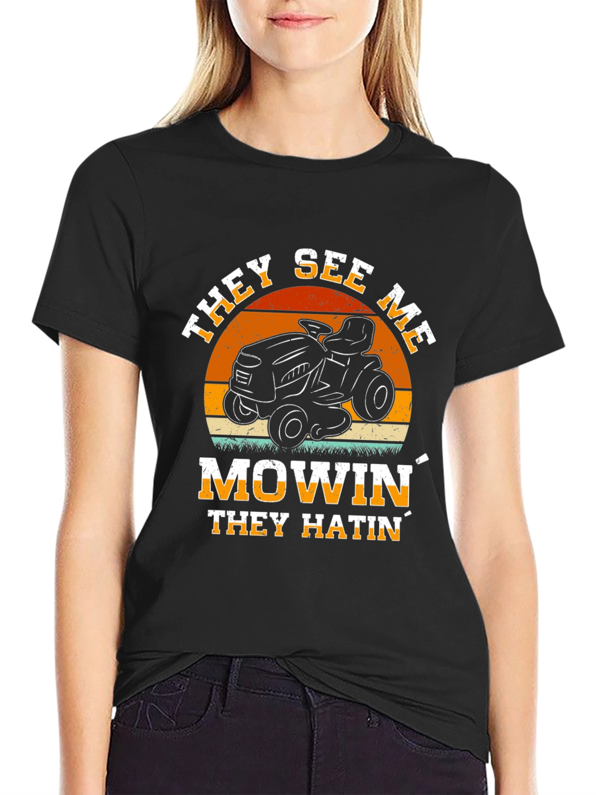 They See Me Mowin Graphic Tee