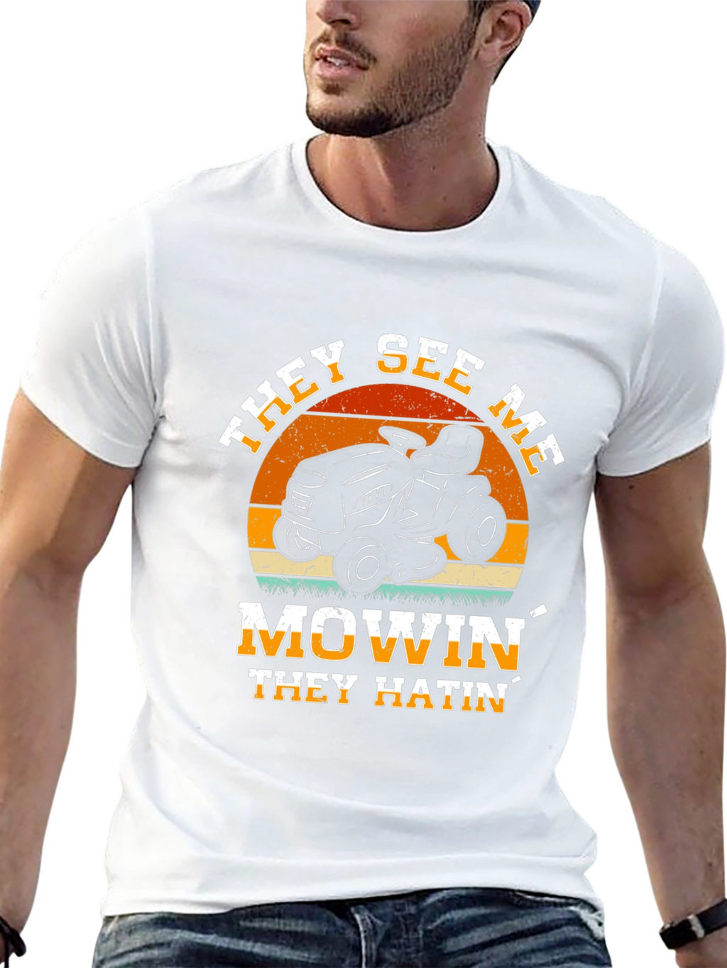 They See Me Mowin Graphic Tee