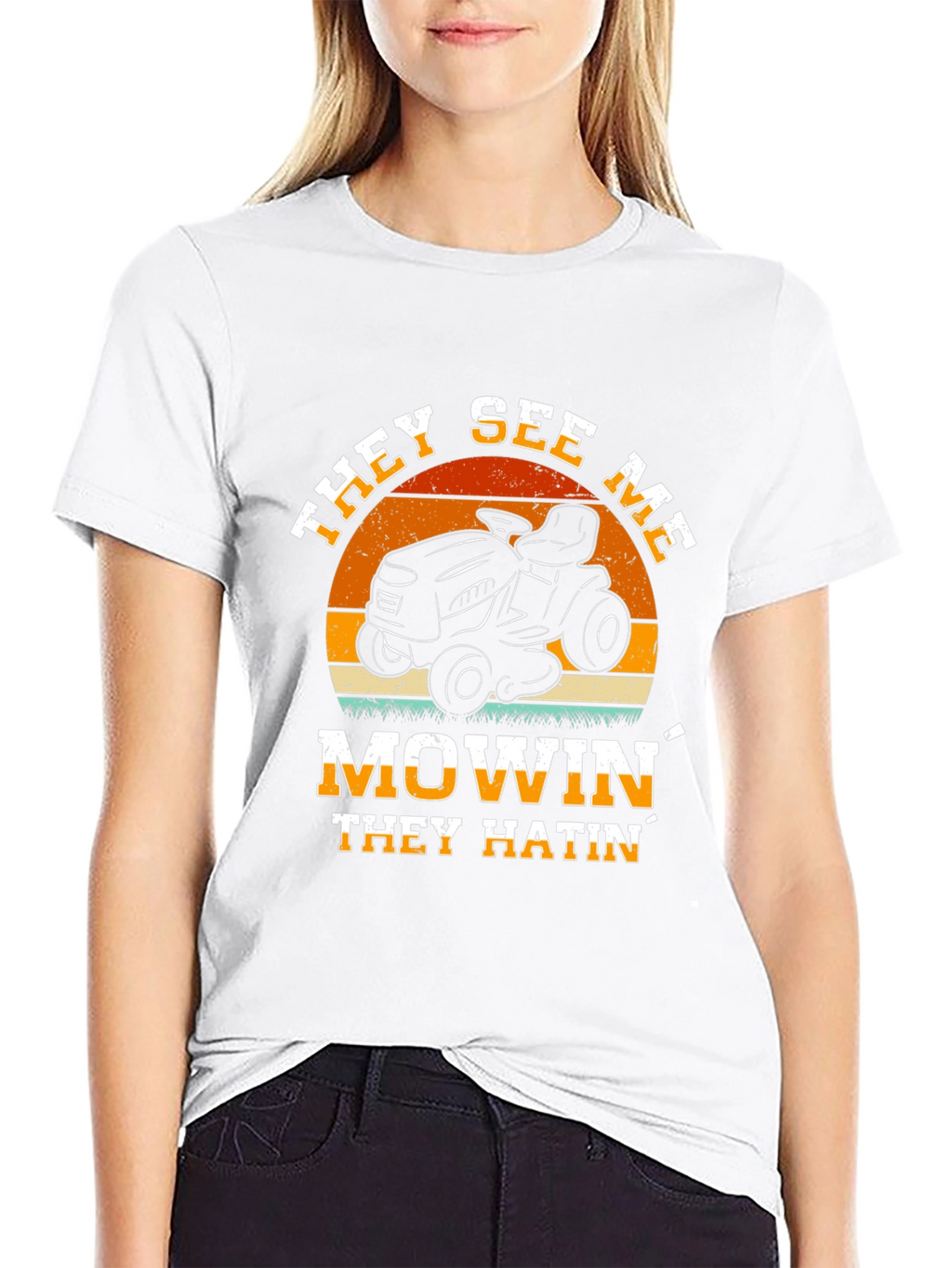 They See Me Mowin Graphic Tee