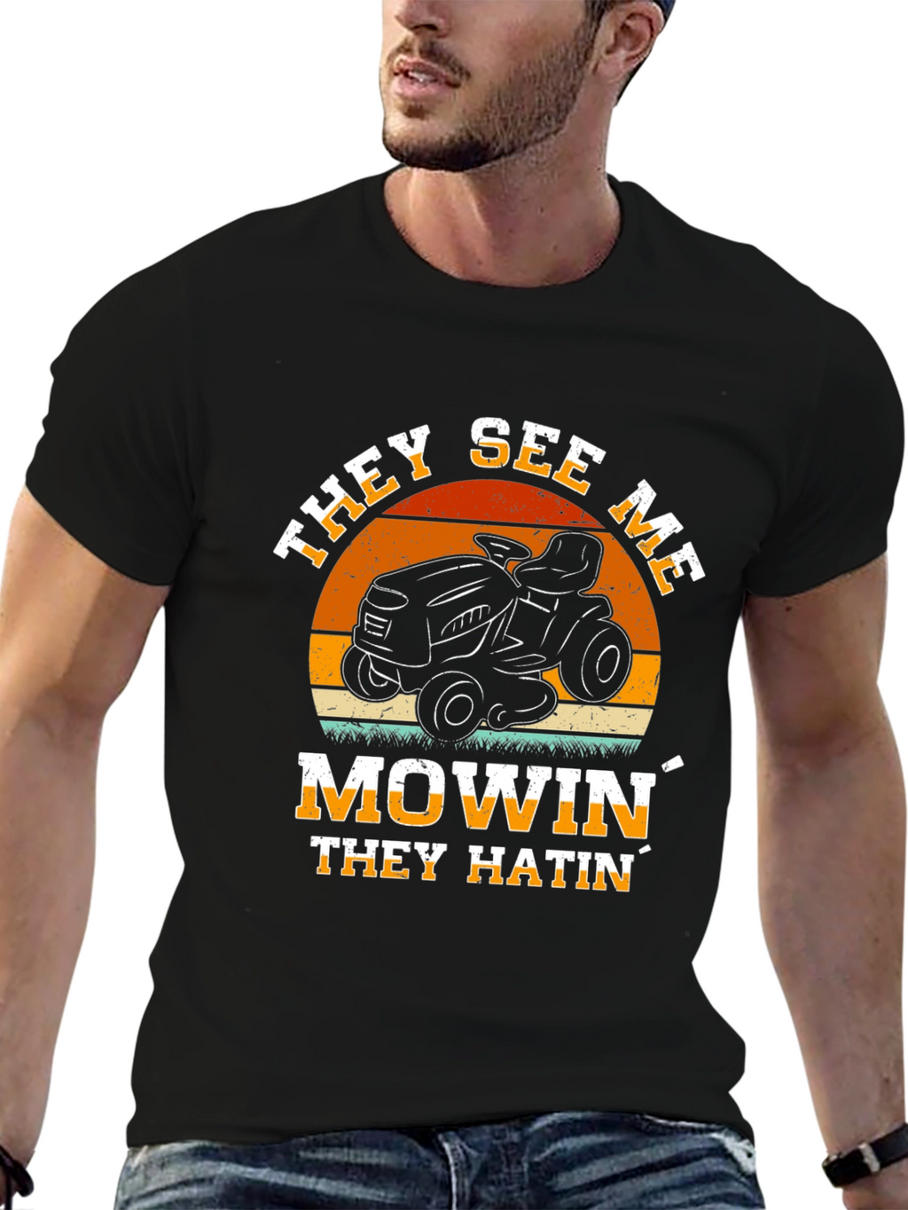 They See Me Mowin Graphic Tee