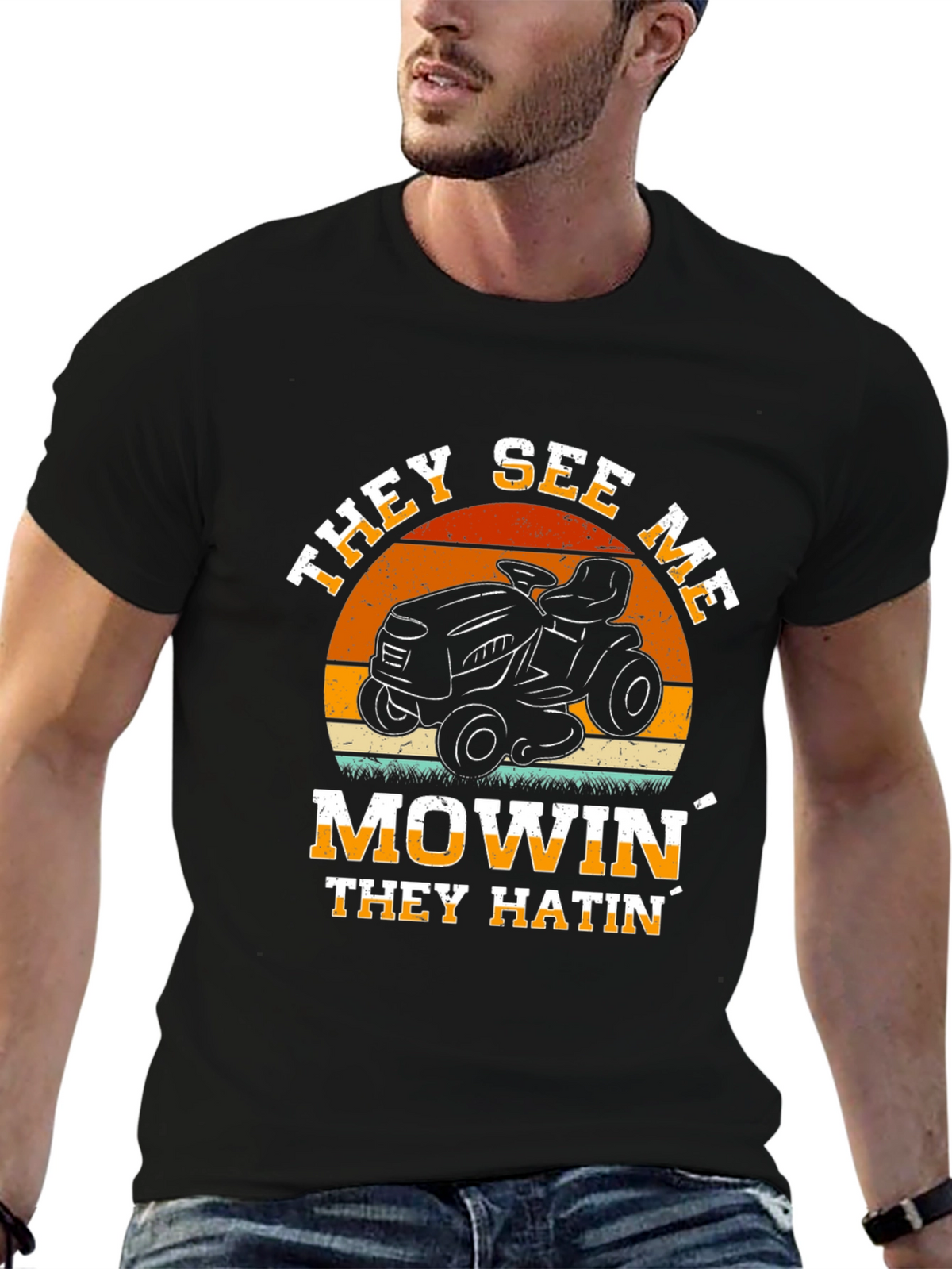 They See Me Mowin Graphic Tee