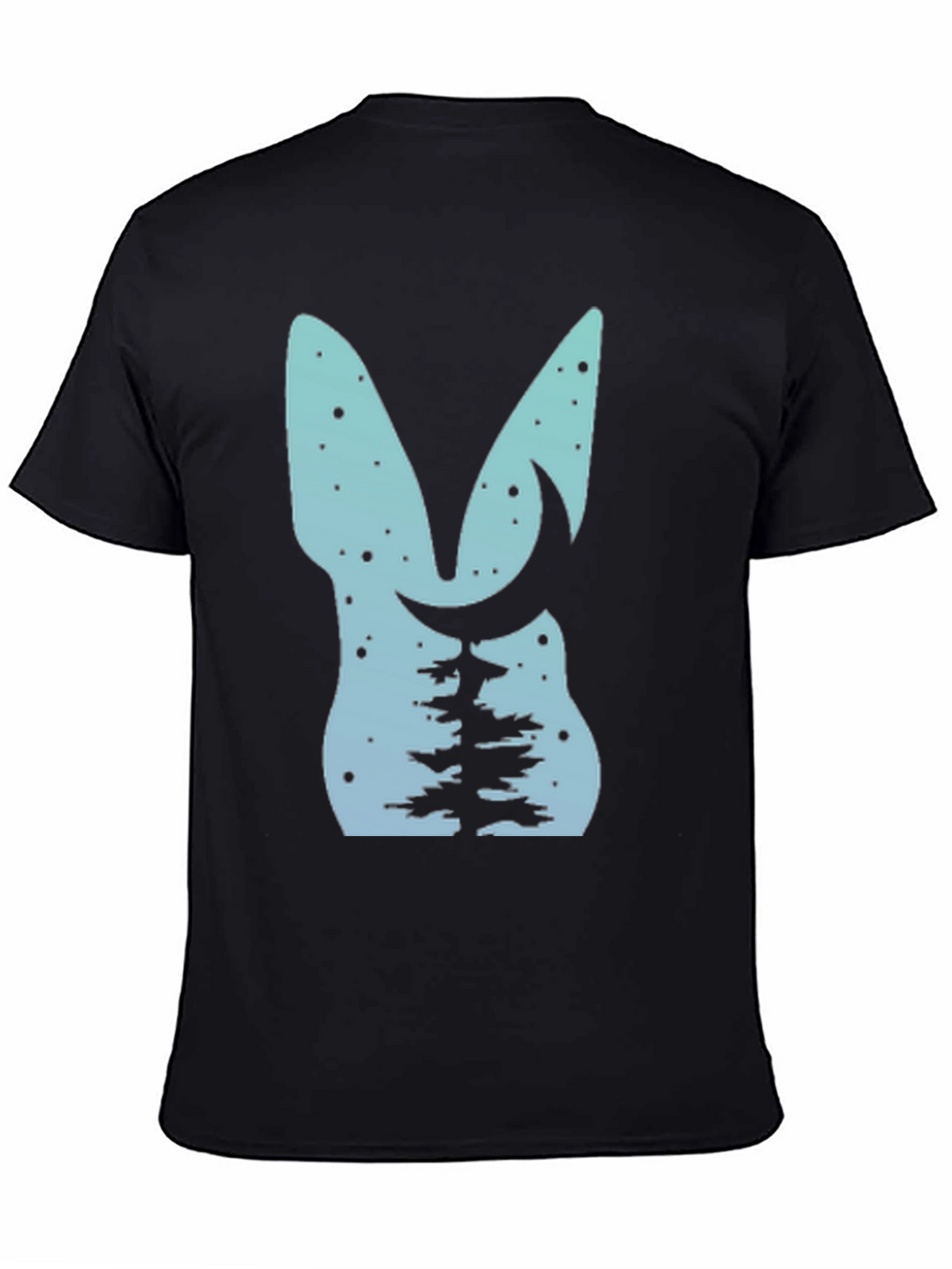Nature Lovers Tee: Bunny Moon & Tree Design