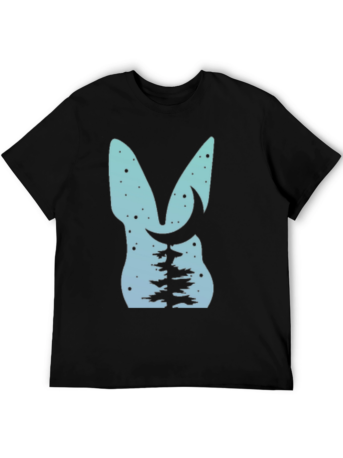 Nature Lovers Tee: Bunny Moon & Tree Design