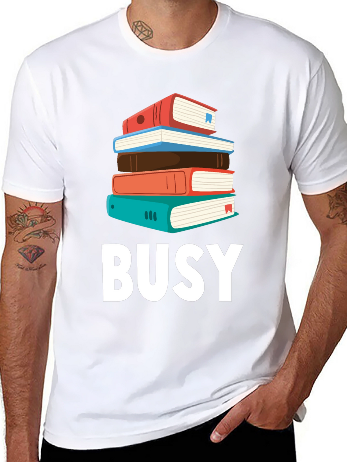 Busy Books Graphic T-Shirt