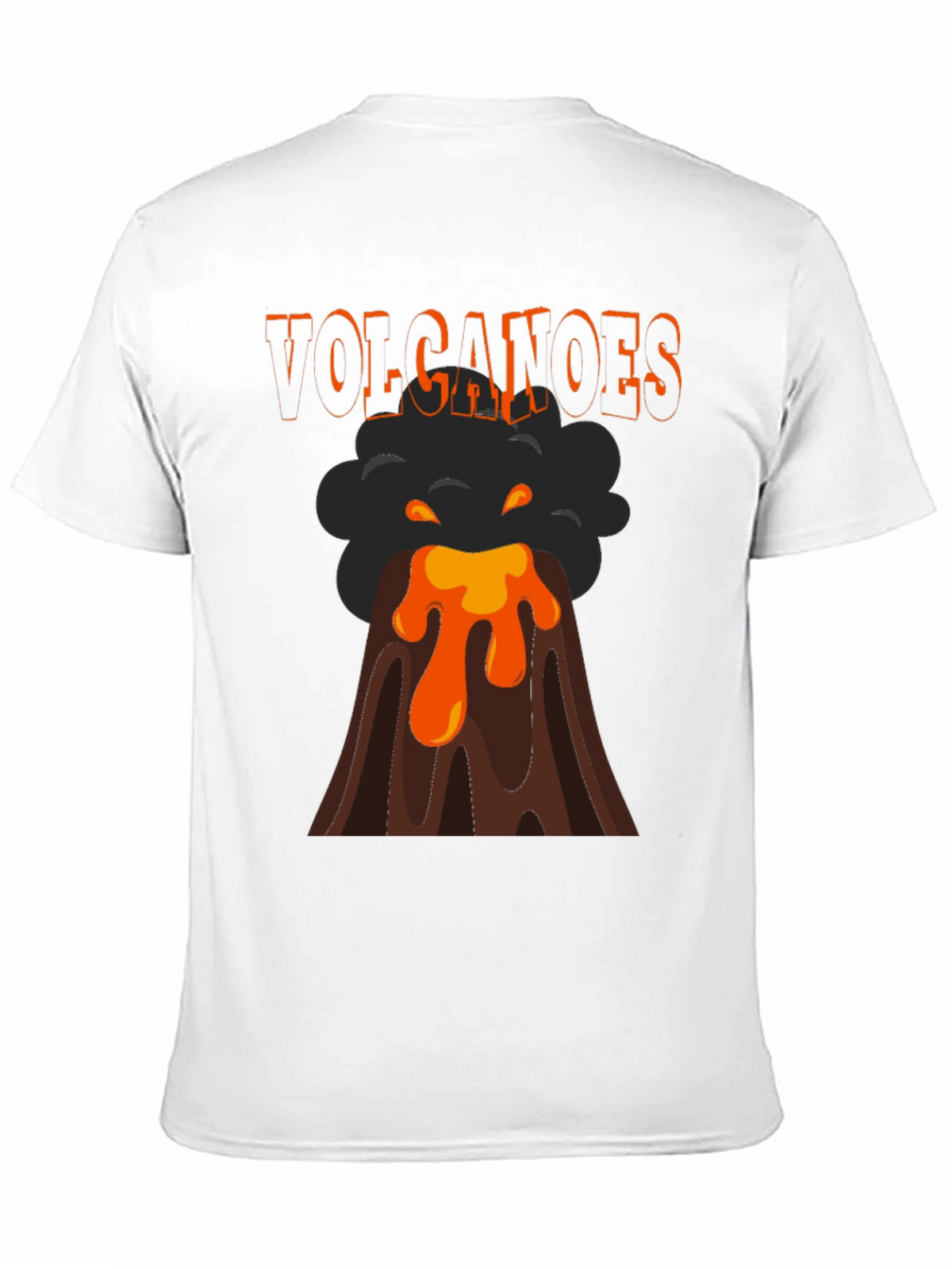 Volcanoes Graphic T-Shirt - Erupting Lava Design