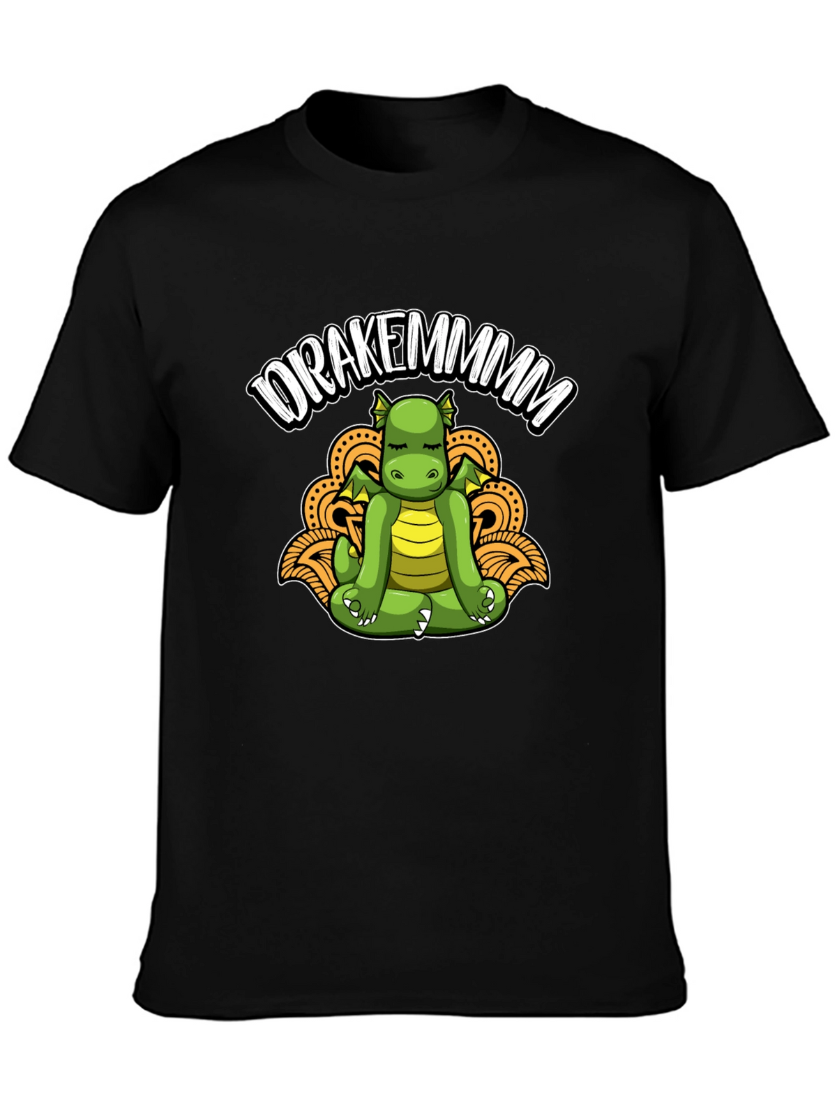 Drakemmmm Dragon Meditating T-Shirt