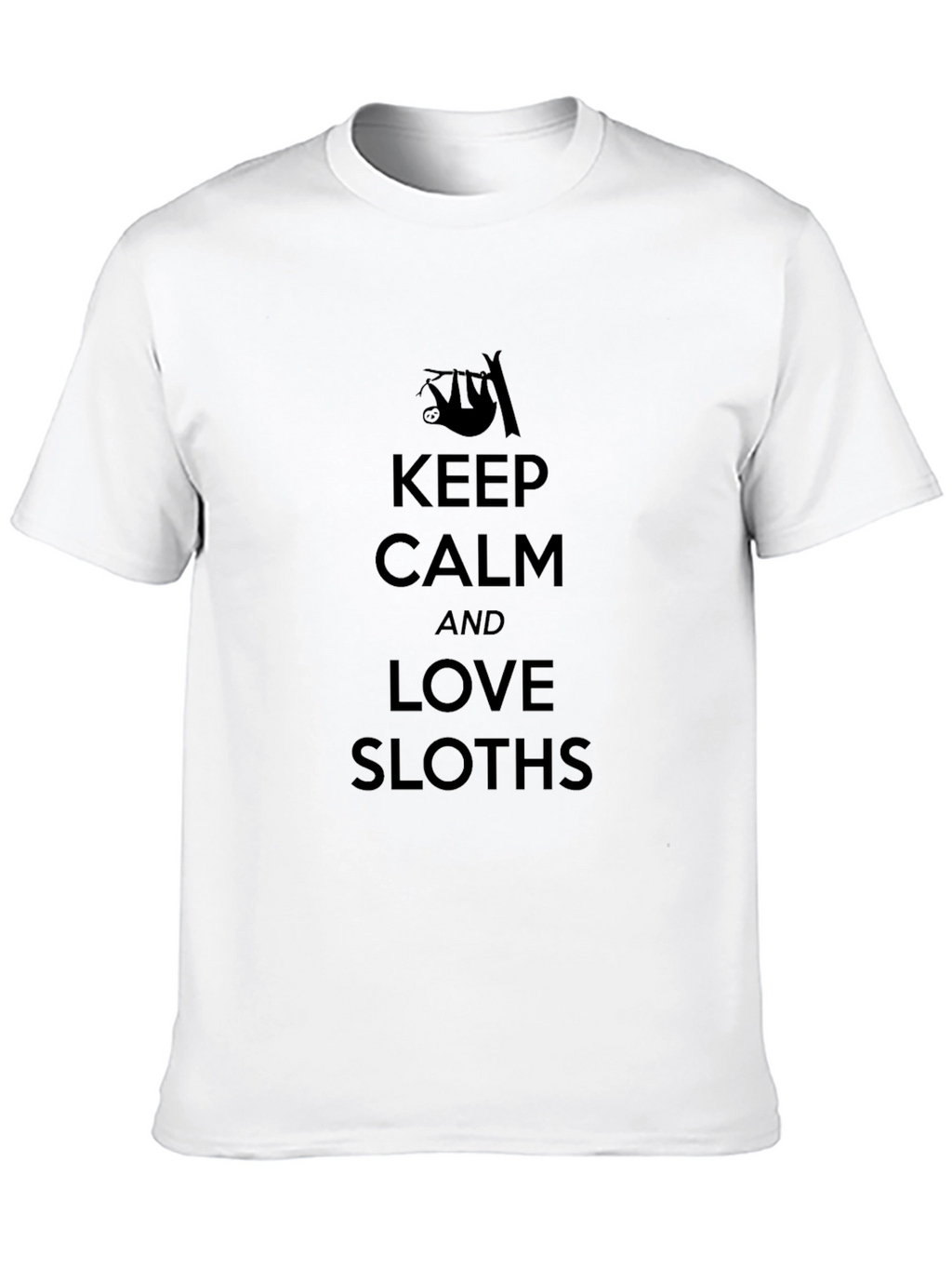 Keep Calm and Love Sloths Graphic T-Shirt