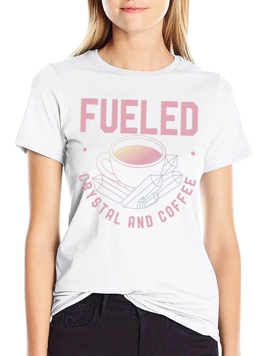 Fueled By Crystals and Coffee Graphic Tee