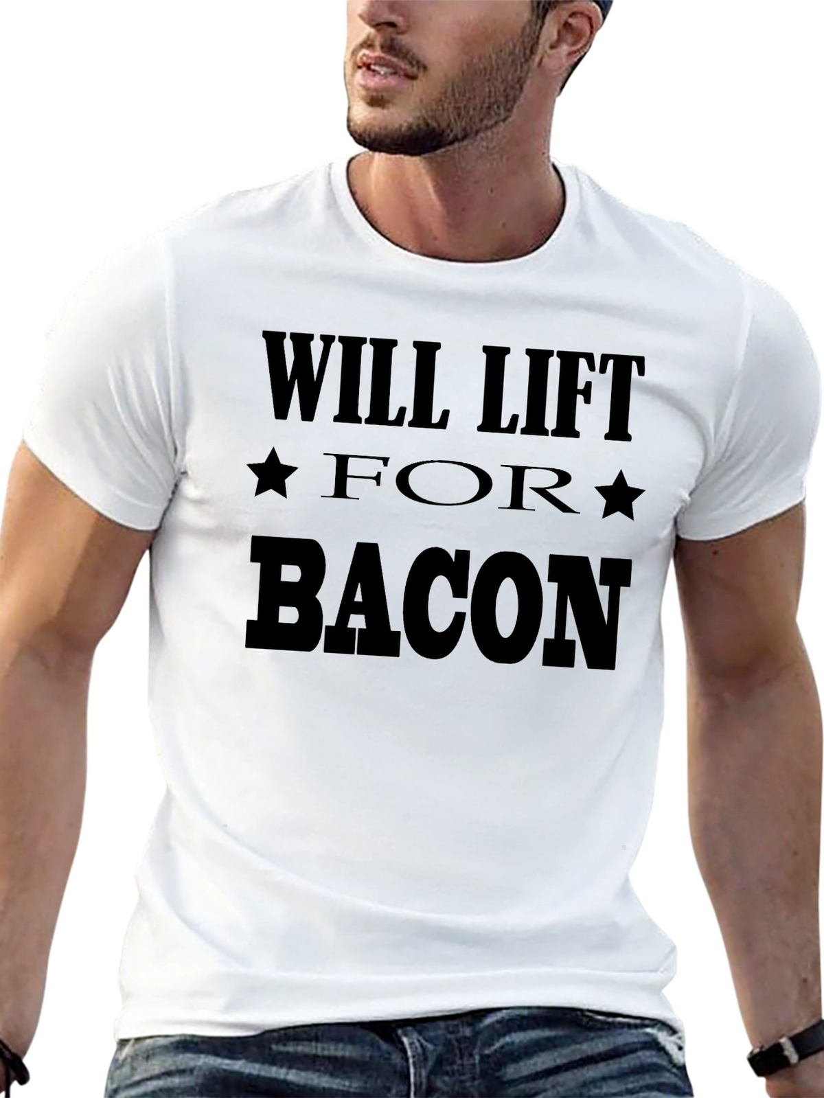 Will Lift for Bacon Graphic Tee