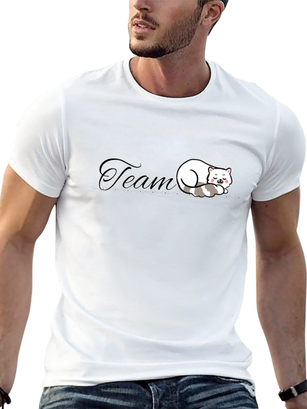 Team Cat Nap Black T-Shirt - Soft & Comfy