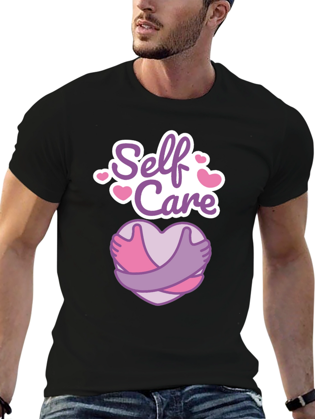 Self Care Heart Hug Graphic Tee