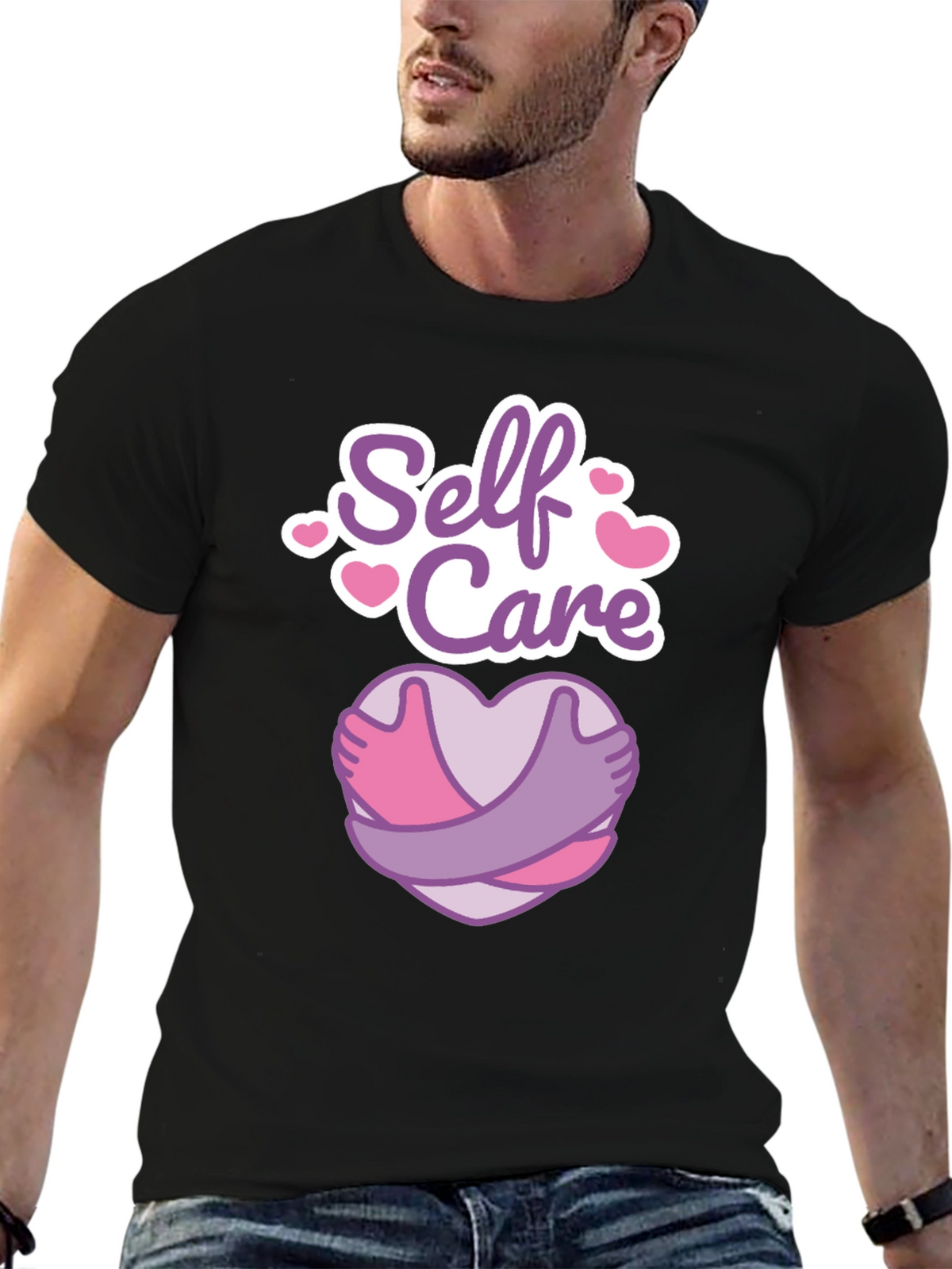 Self Care Heart Hug Graphic Tee
