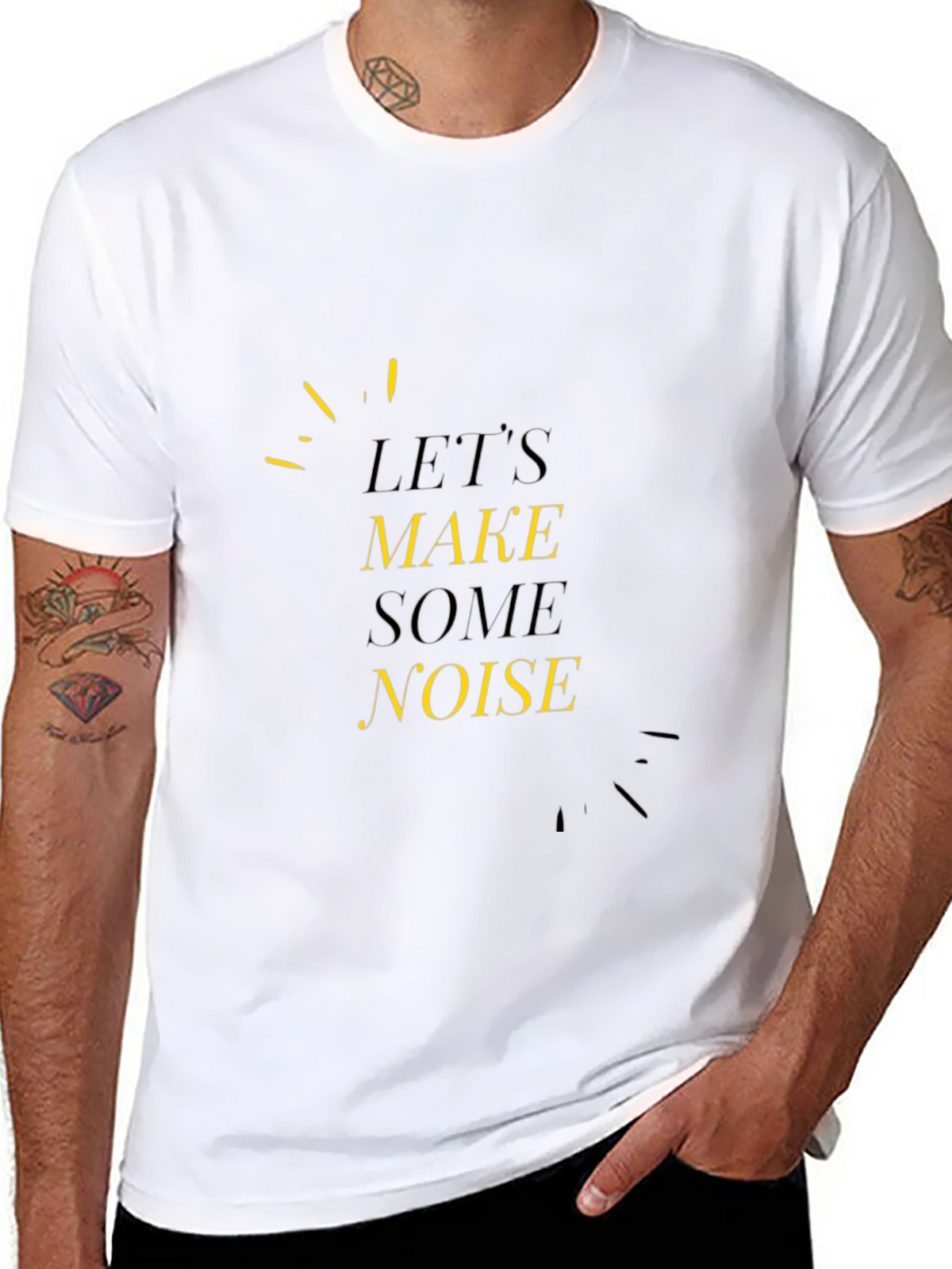 Lets Make Some Noise Black Tee