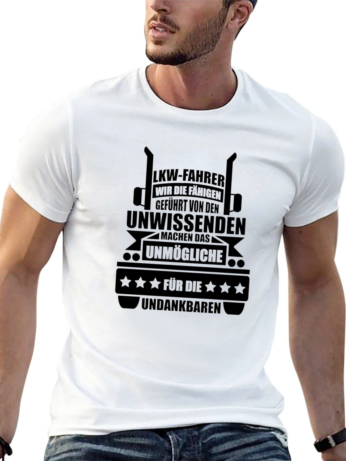 LKW-Fahrer Trucker T-Shirt - German Truck Driver Tee