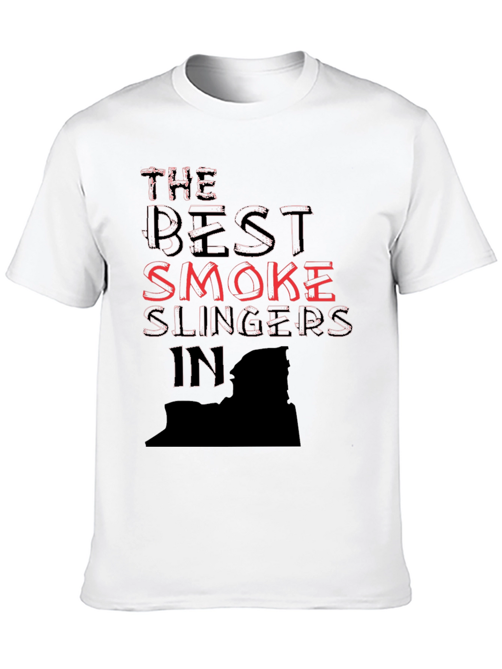 Best Smoke Slingers Black Graphic T-Shirt