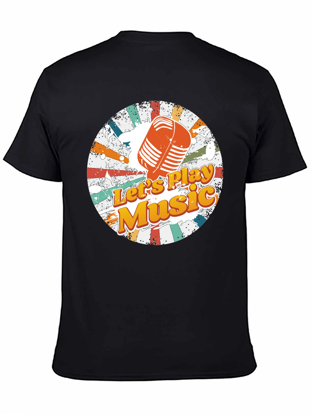 Retro Music T-Shirt: Lets Play Music Tee