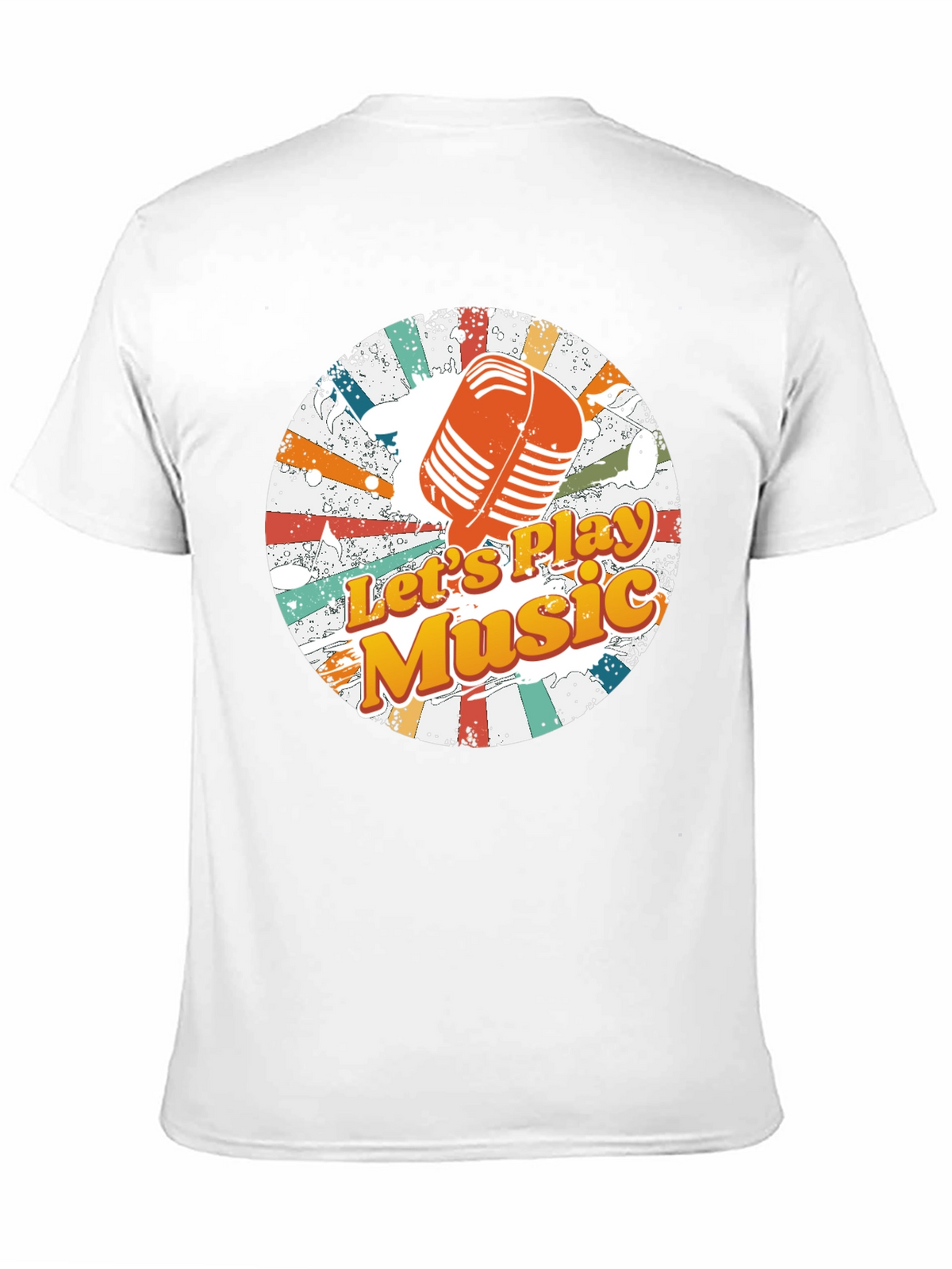Retro Music T-Shirt: Lets Play Music Tee