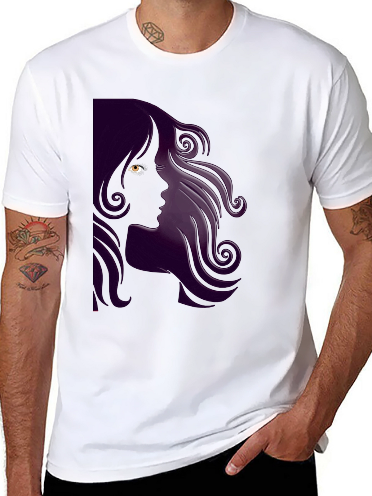 Silhouette Woman Graphic T-Shirt