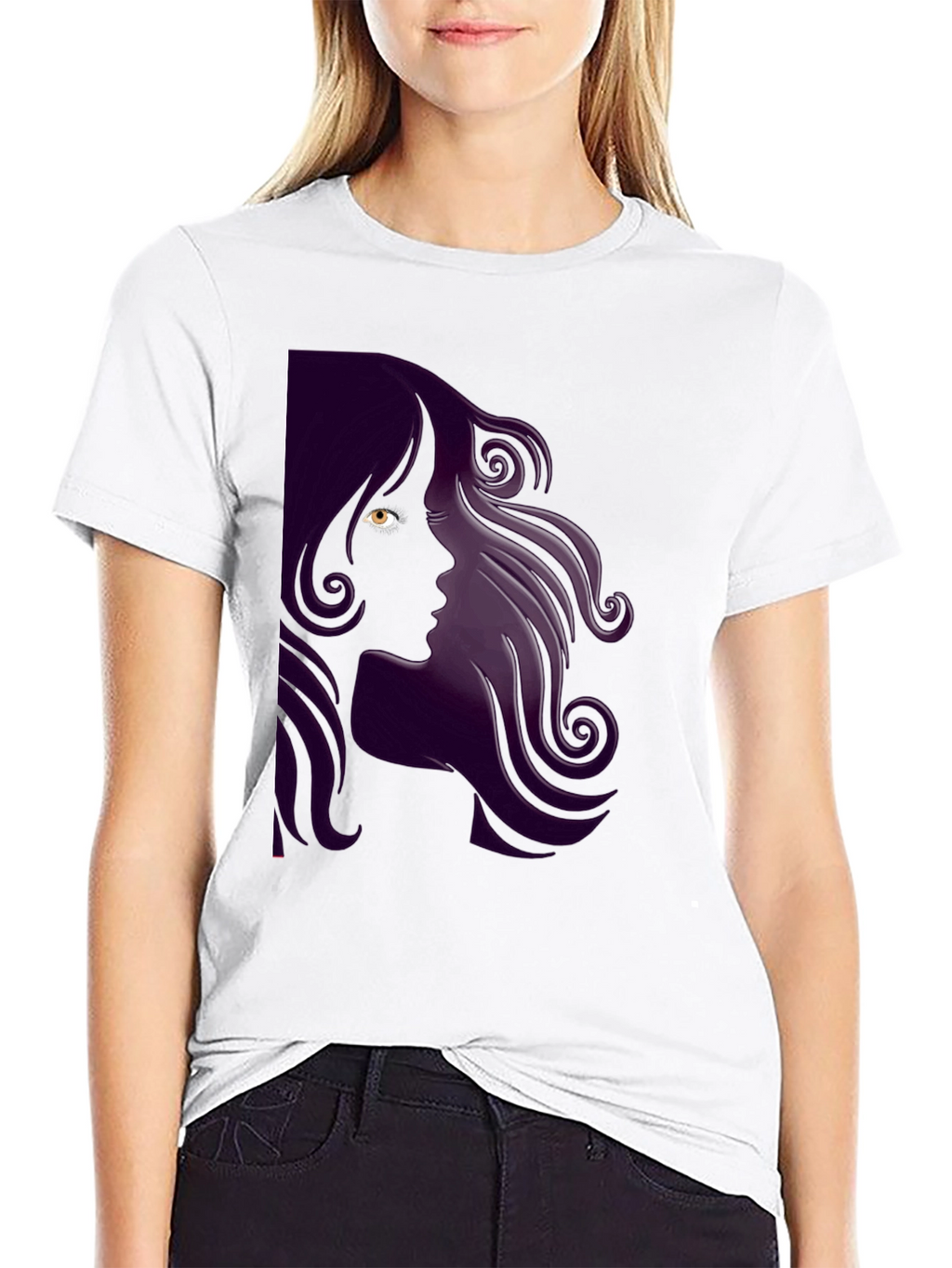 Silhouette Woman Graphic T-Shirt