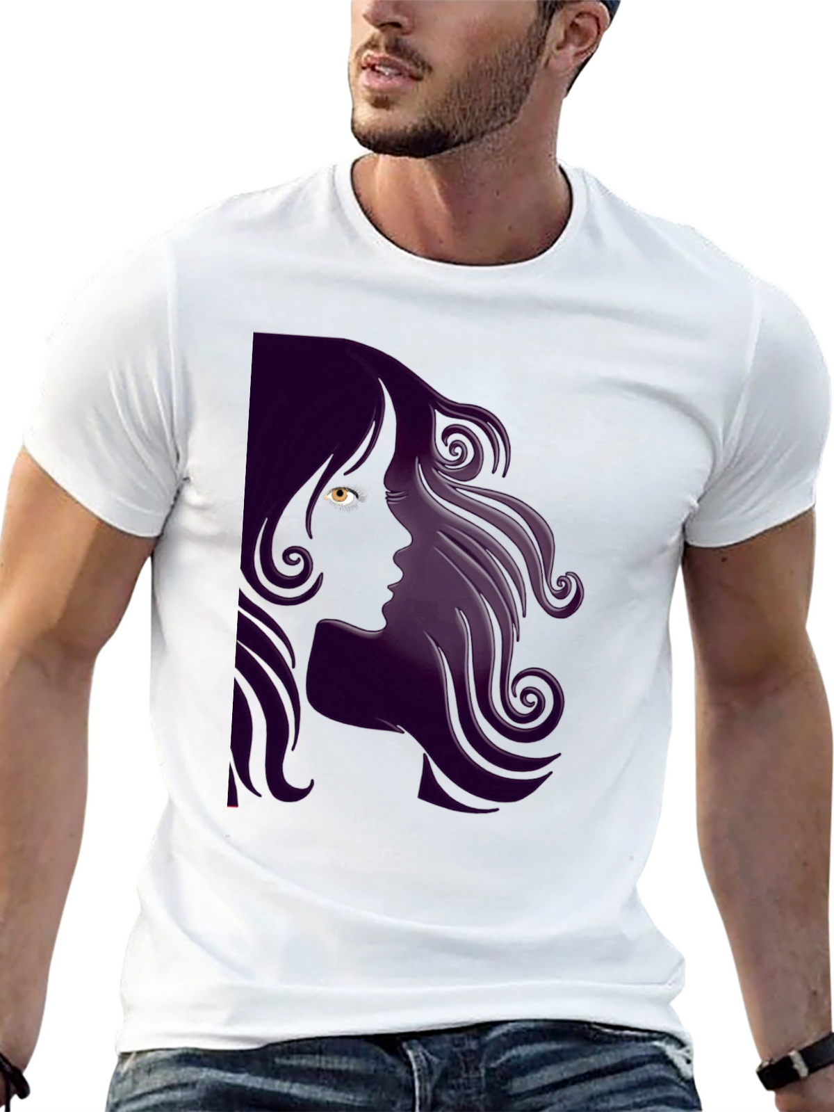 Silhouette Woman Graphic T-Shirt
