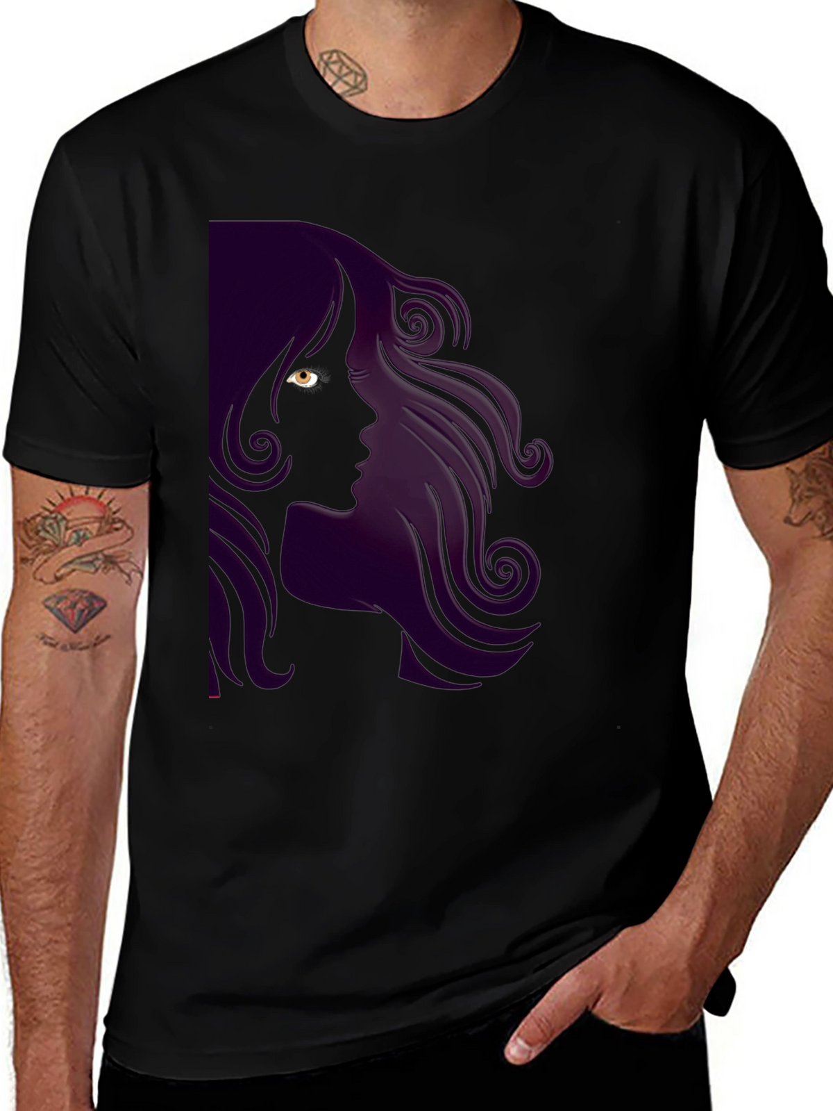 Silhouette Woman Graphic T-Shirt