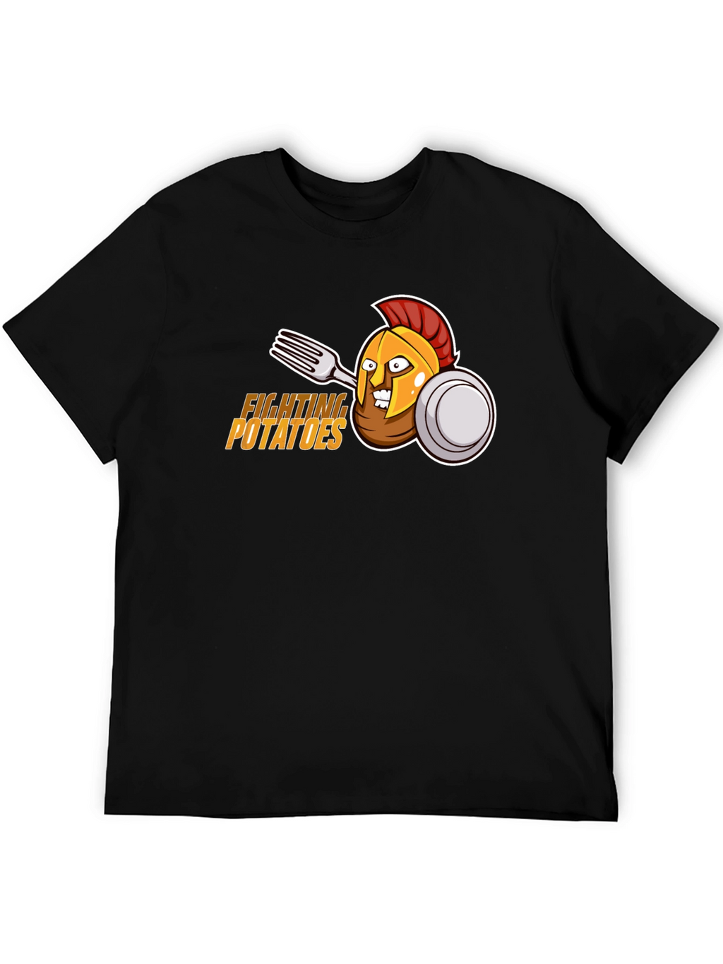 Fighting Potatoes T-Shirt - Funny Spartan Graphic Tee