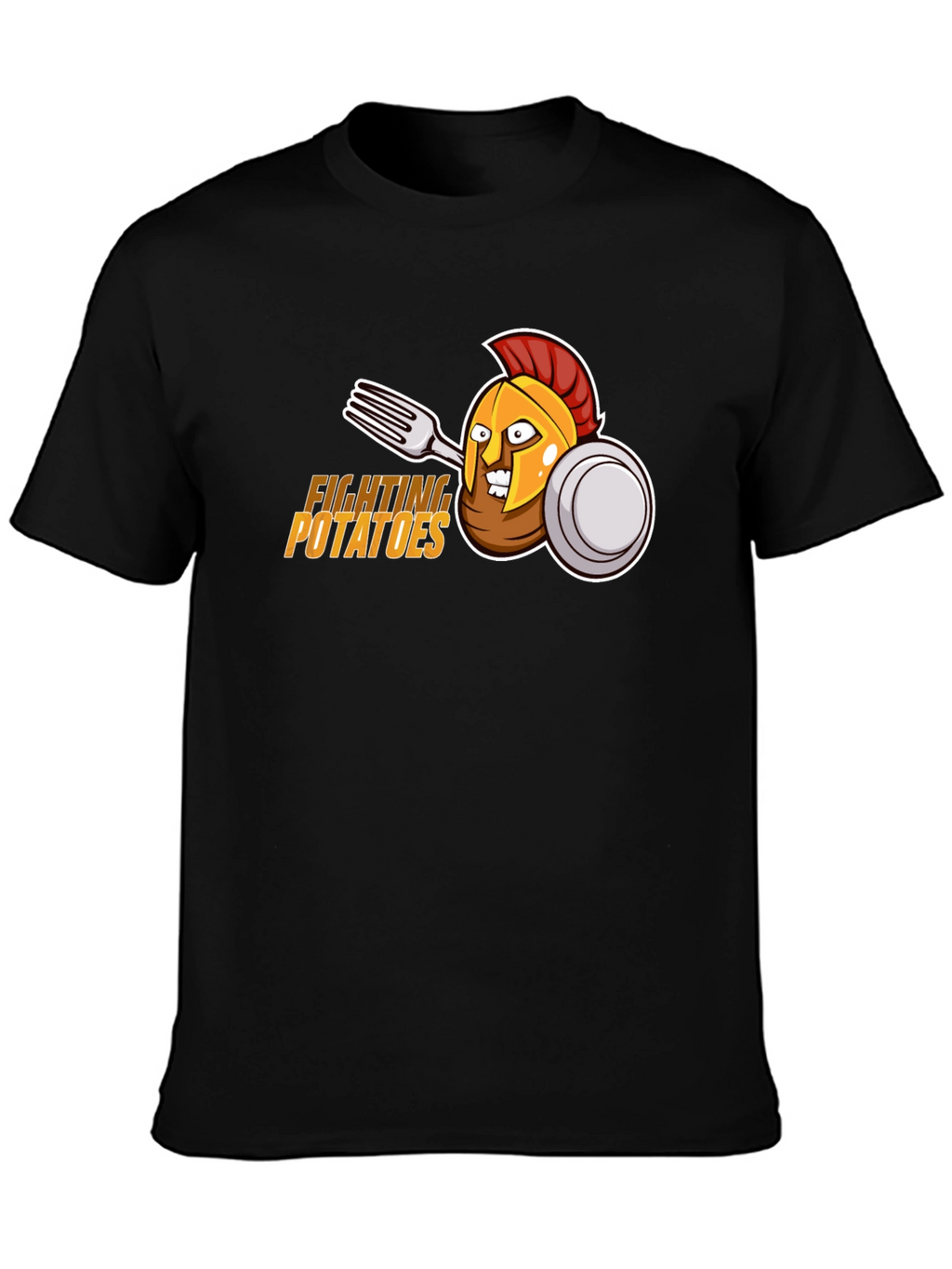 Fighting Potatoes T-Shirt - Funny Spartan Graphic Tee