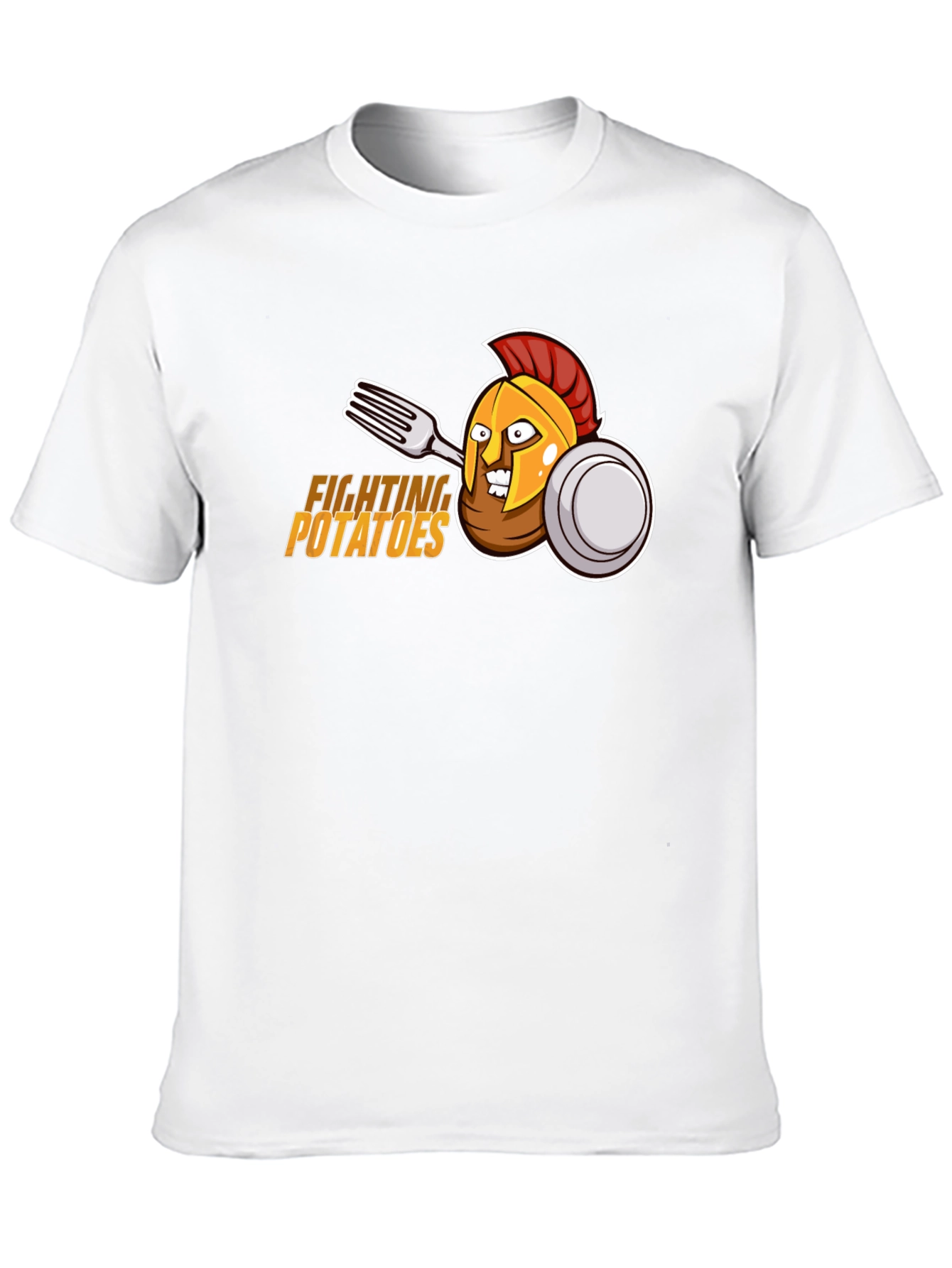 Fighting Potatoes T-Shirt - Funny Spartan Graphic Tee