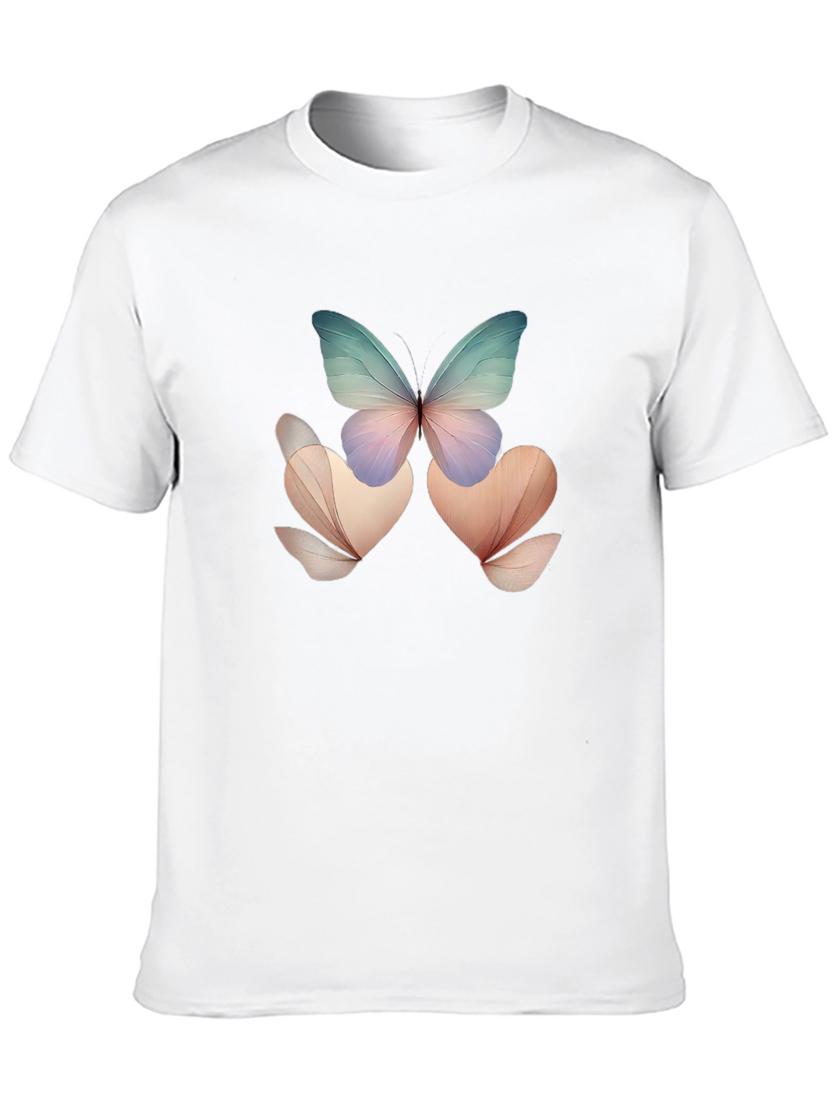 Butterfly Floral Black T-Shirt