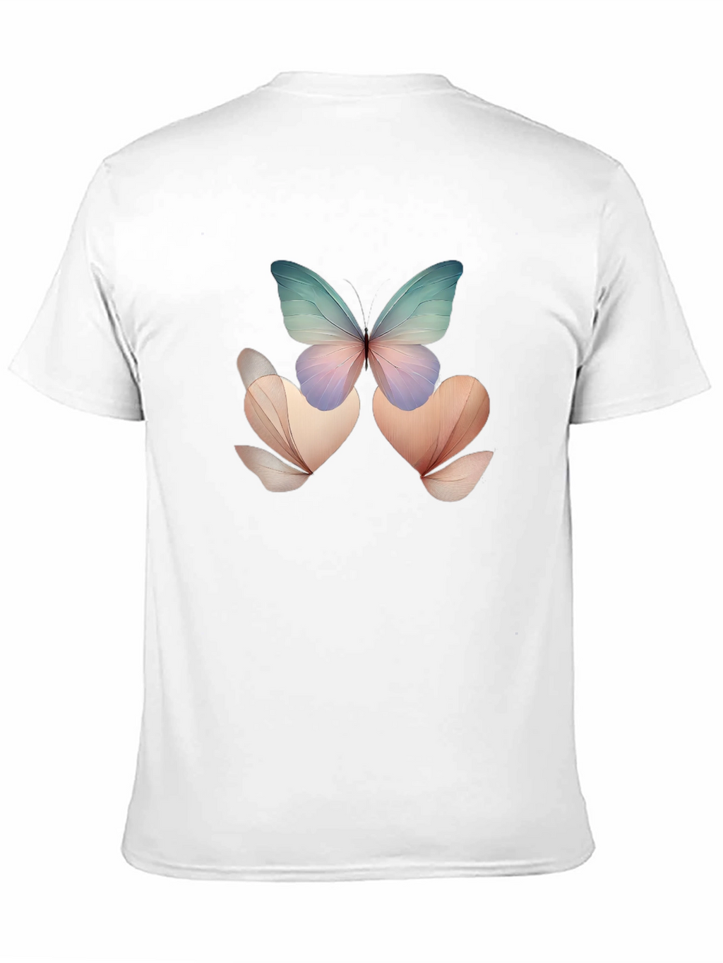 Butterfly Floral Black T-Shirt