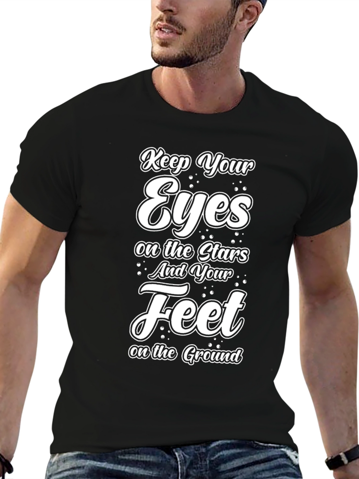Keep Your Eyes on the Stars Graphic T-Shirt