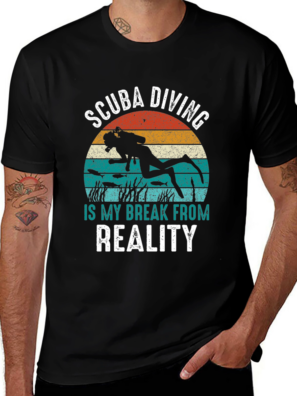 Scuba Diving Break From Reality Tee