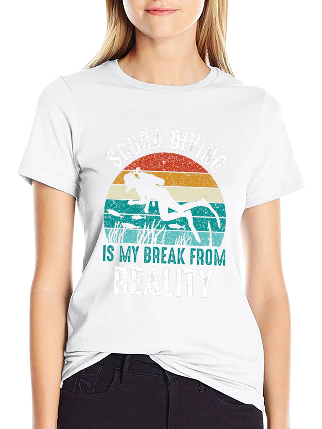 Scuba Diving Break From Reality Tee