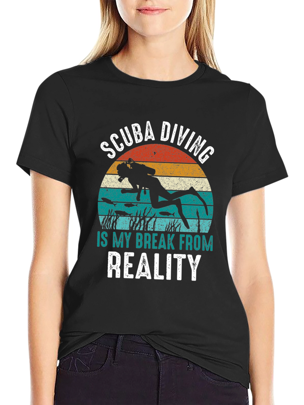 Scuba Diving Break From Reality Tee