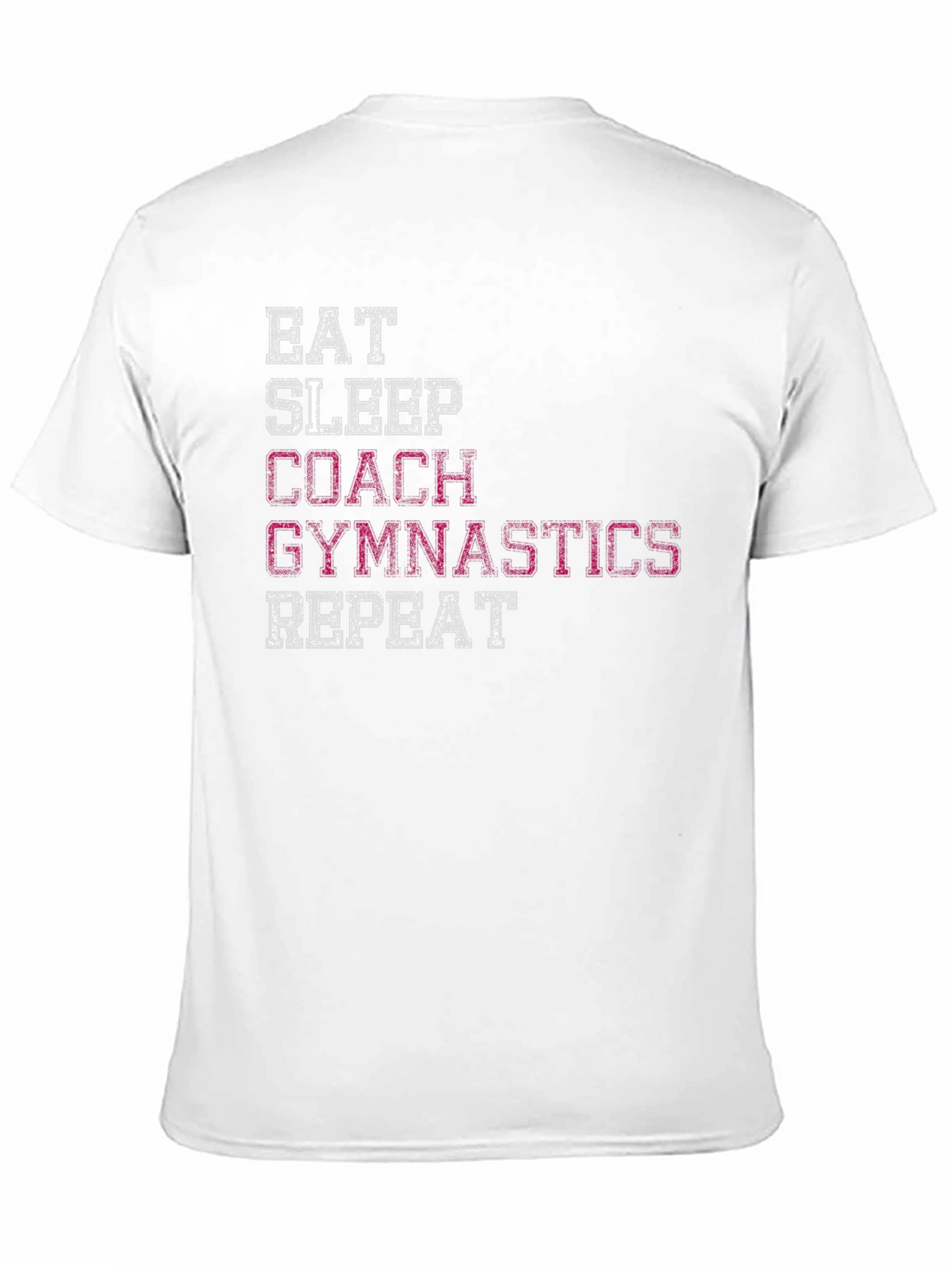 Gymnastics Coach Graphic Tee - Eat Sleep Repeat