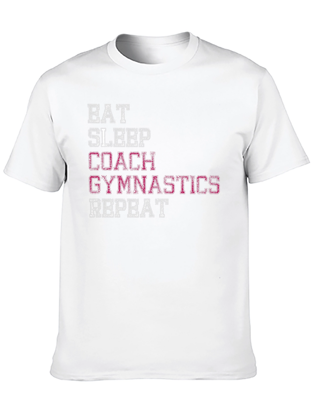 Gymnastics Coach Graphic Tee - Eat Sleep Repeat