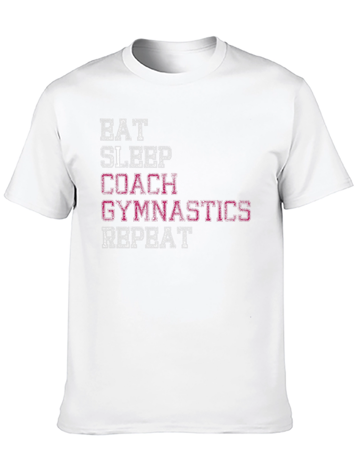 Gymnastics Coach Graphic Tee - Eat Sleep Repeat