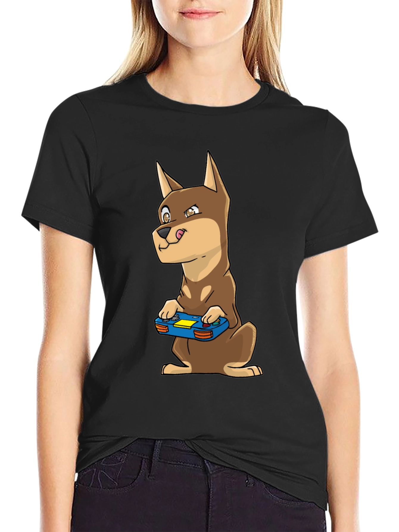 Dog Gamer T-Shirt - Funny Canine Video Game Tee