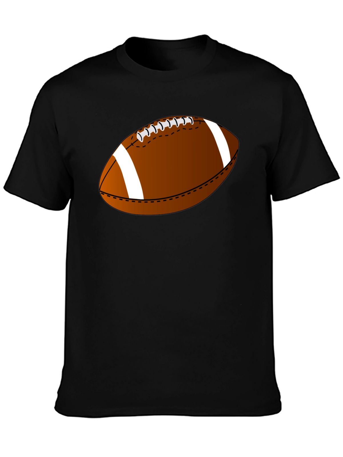 Football Graphic Tee - Casual Black T-Shirt
