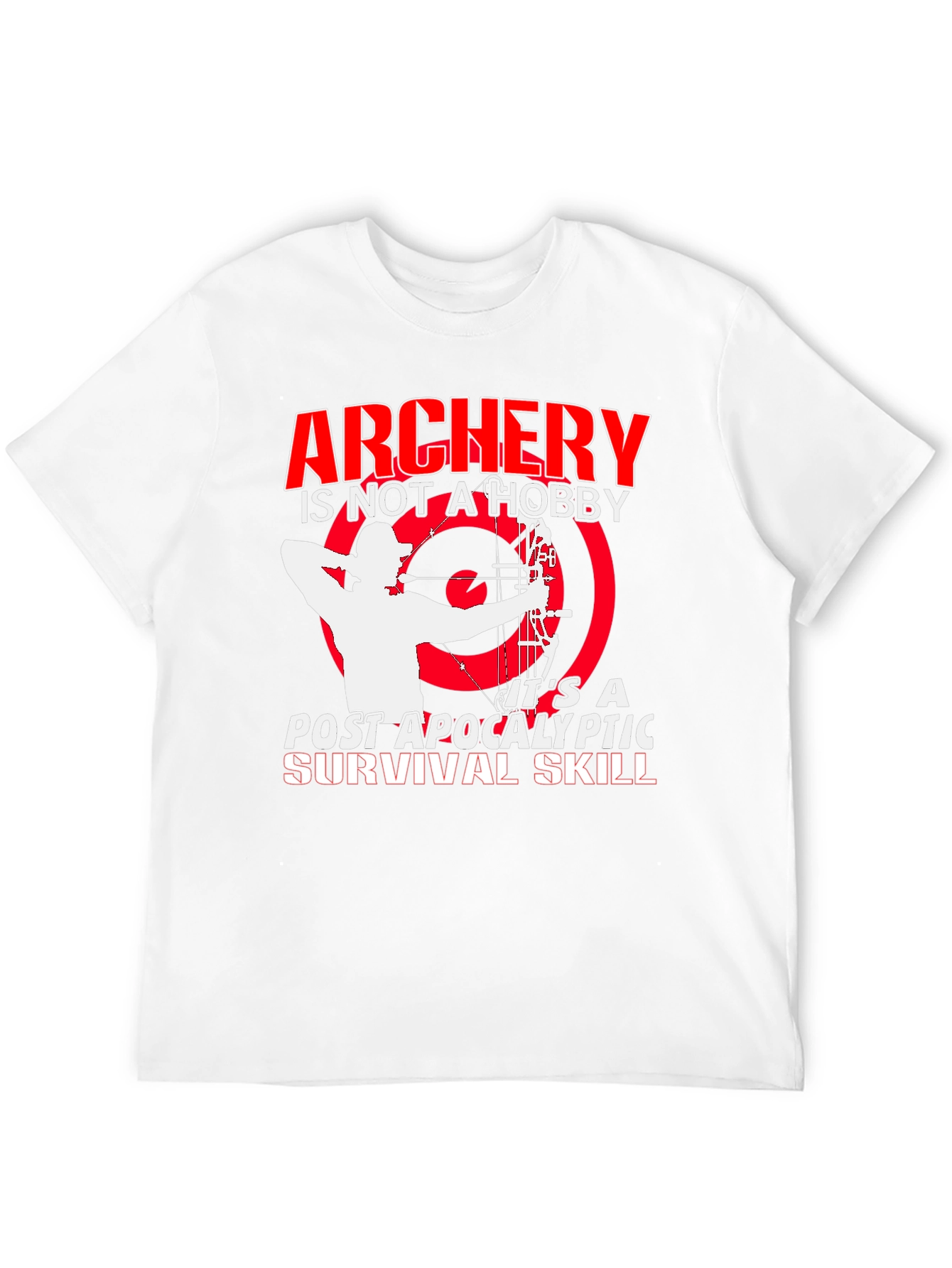 Archery Post Apocalyptic Survival Skill Graphic T-Shirt