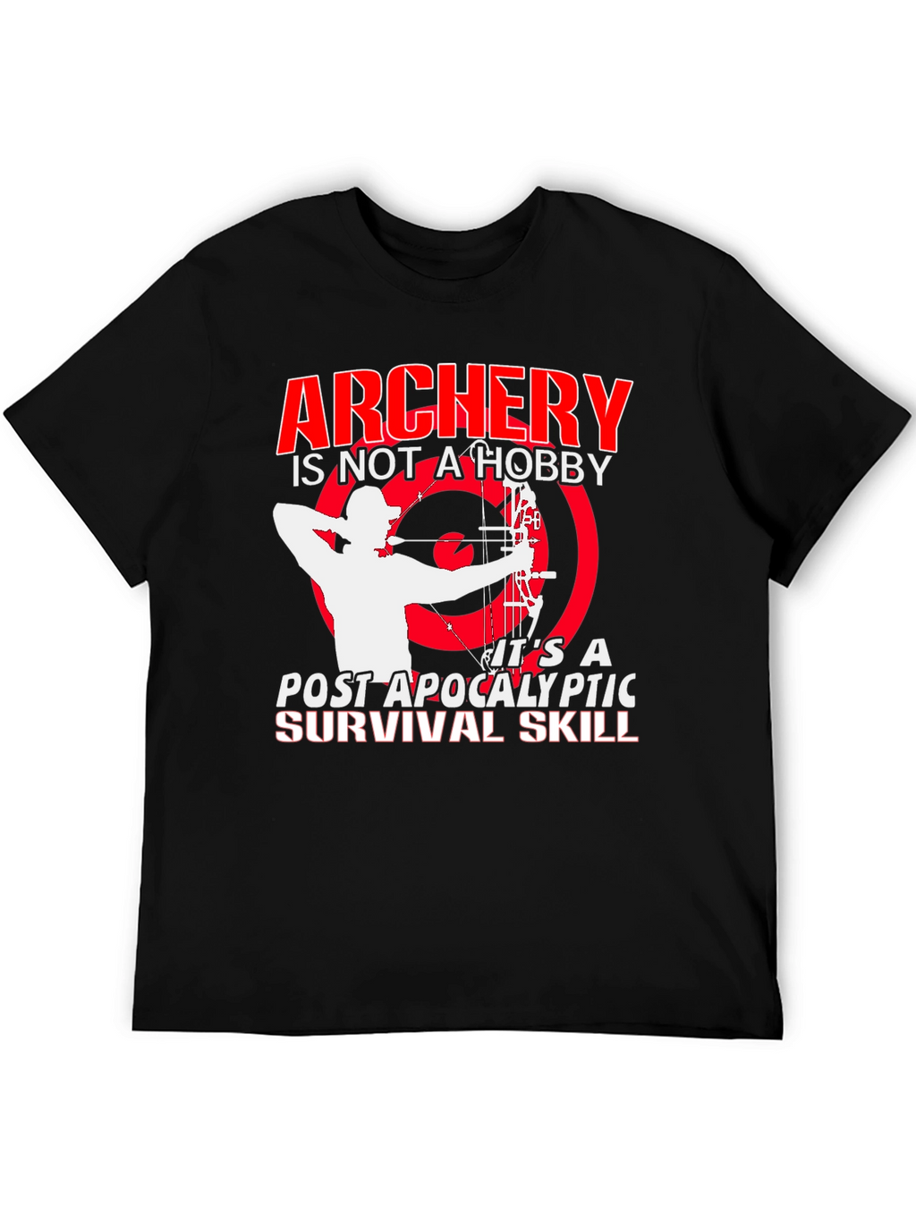 Archery Post Apocalyptic Survival Skill Graphic T-Shirt