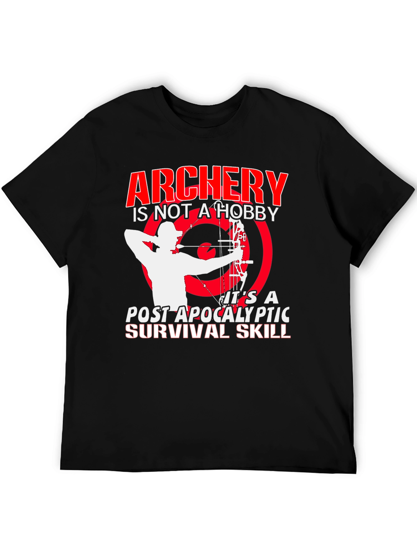 Archery Post Apocalyptic Survival Skill Graphic T-Shirt
