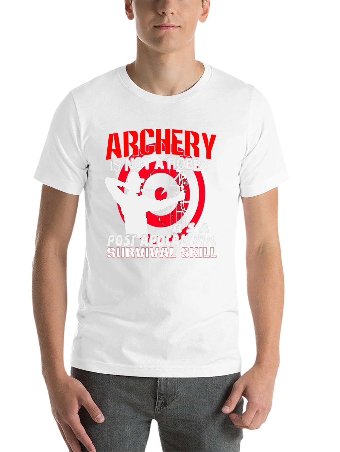 Archery Post Apocalyptic Survival Skill Graphic T-Shirt