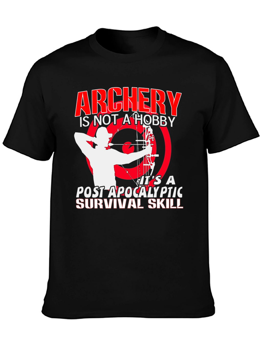 Archery Post Apocalyptic Survival Skill Graphic T-Shirt