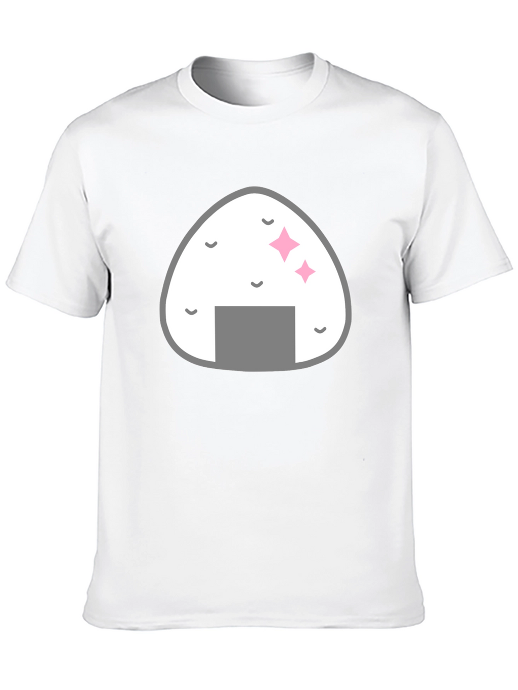 Onigiri Graphic Black T-Shirt - Foodie Fashion