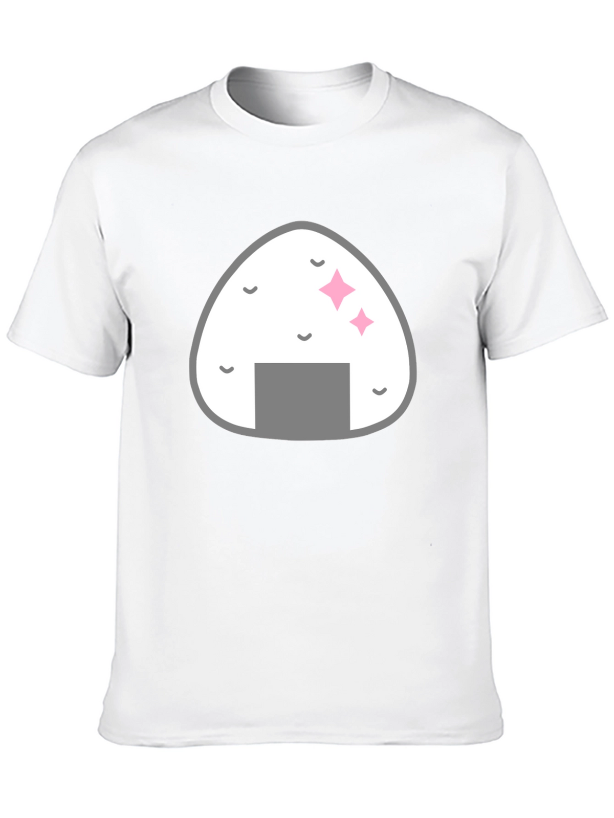 Onigiri Graphic Black T-Shirt - Foodie Fashion