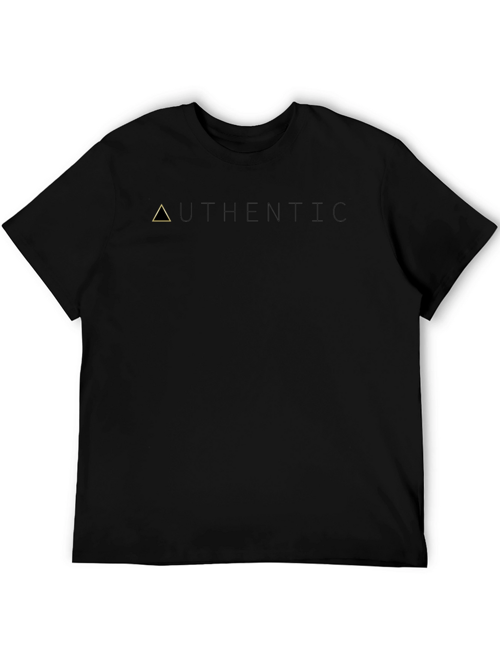 Authentic Black Graphic Tee - Minimalist Design