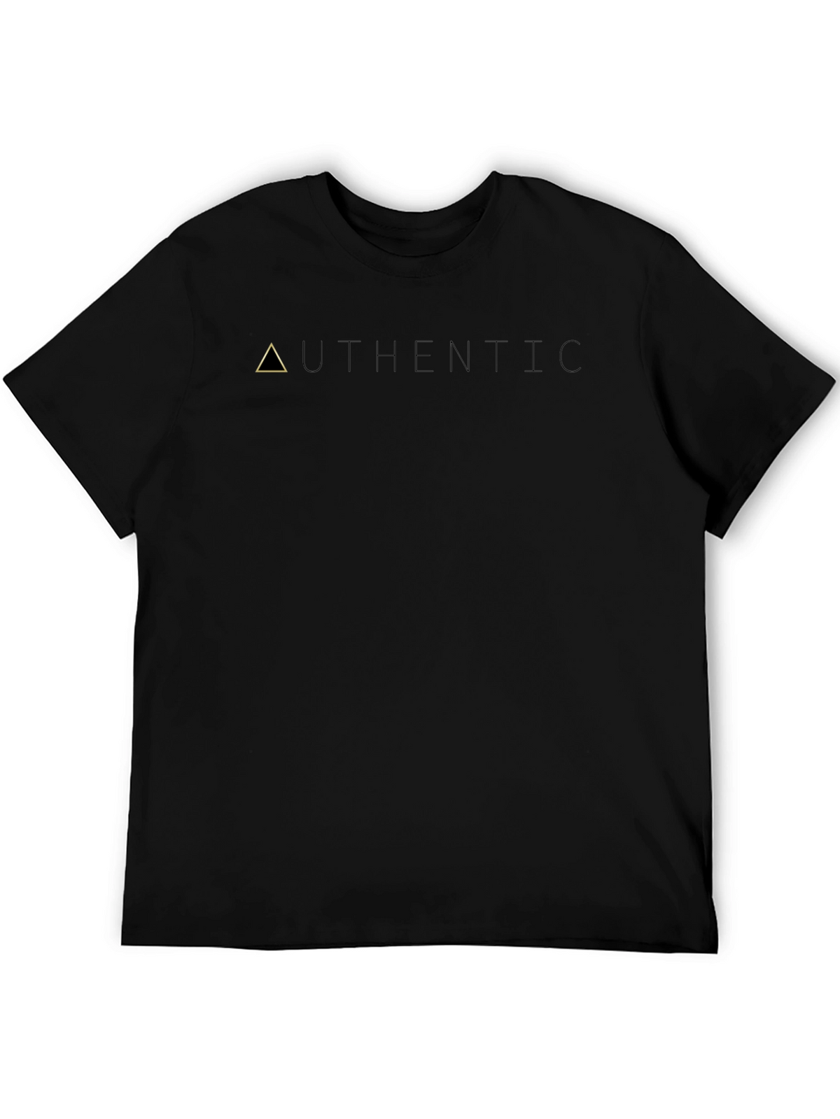 Authentic Black Graphic Tee - Minimalist Design
