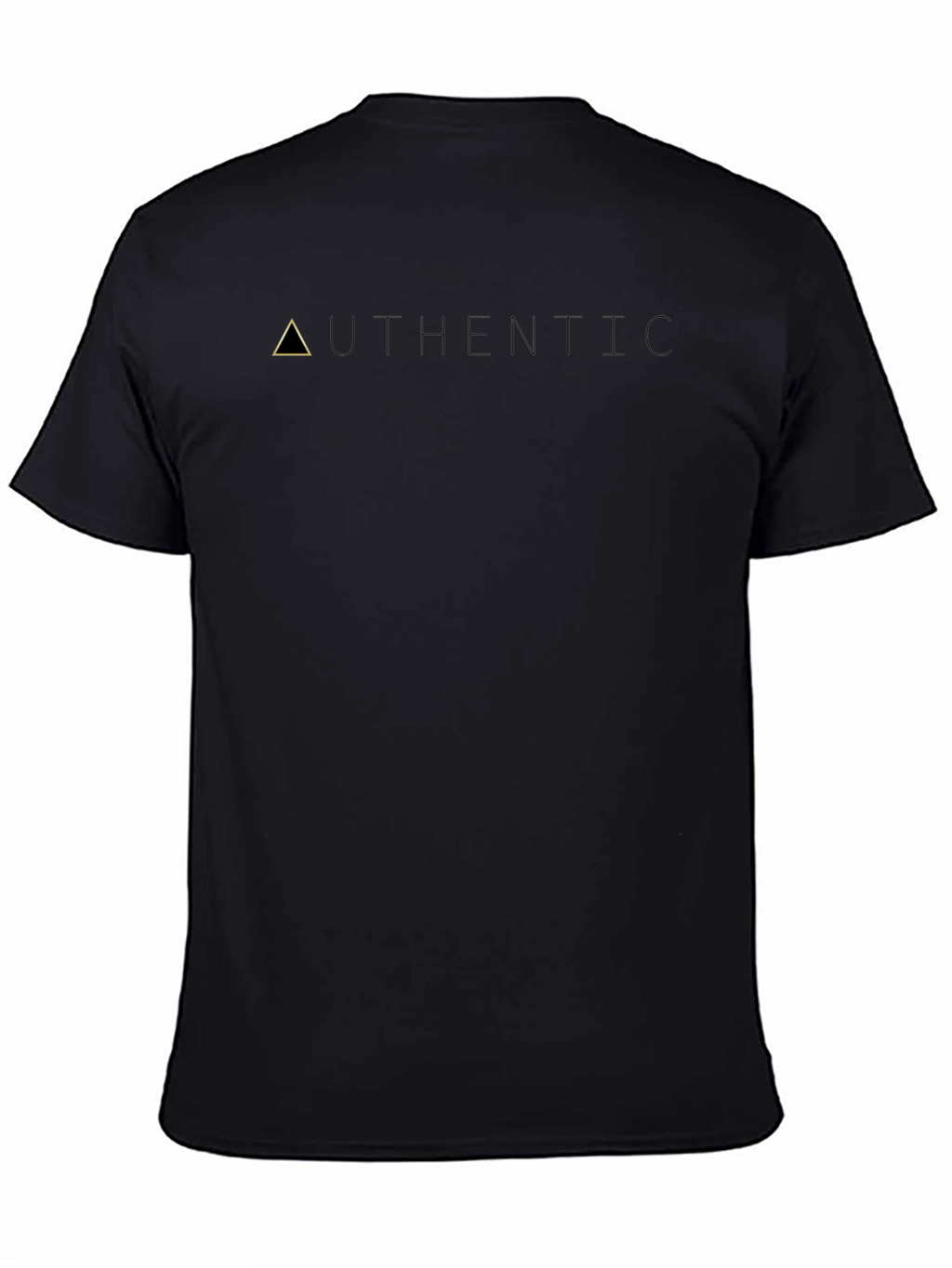 Authentic Black Graphic Tee - Minimalist Design