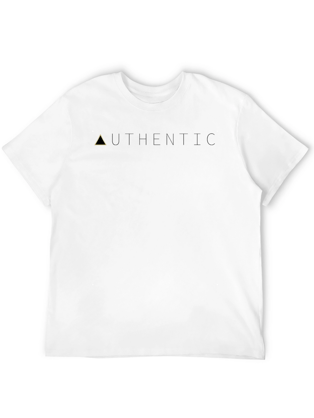 Authentic Black Graphic Tee - Minimalist Design